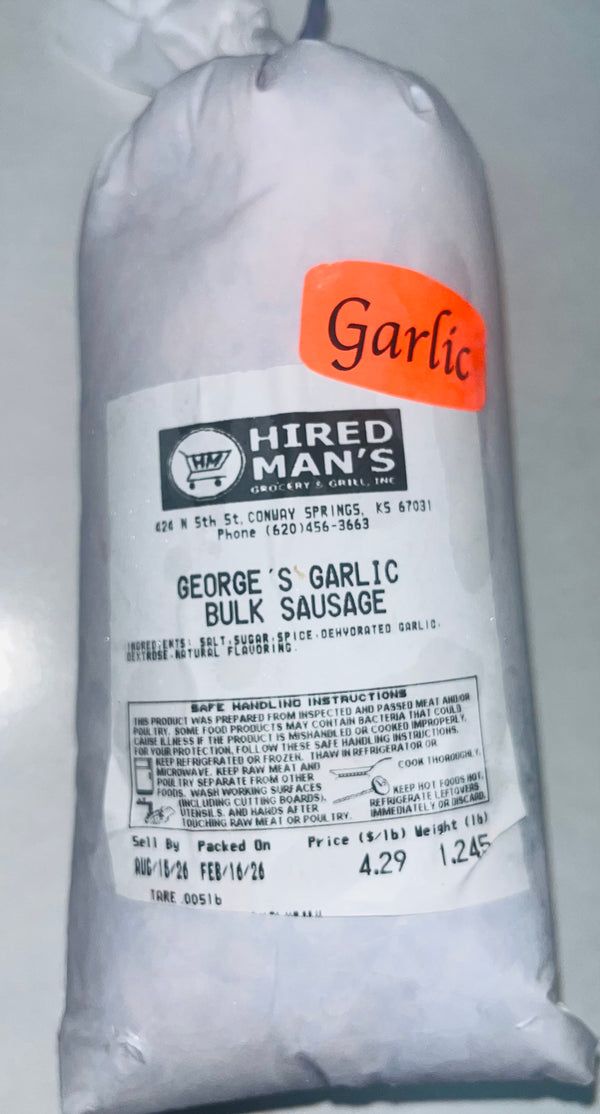 George's Garlic Bulk Sausage