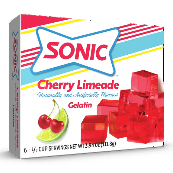 Sonic Cherry Limeade Gelatin